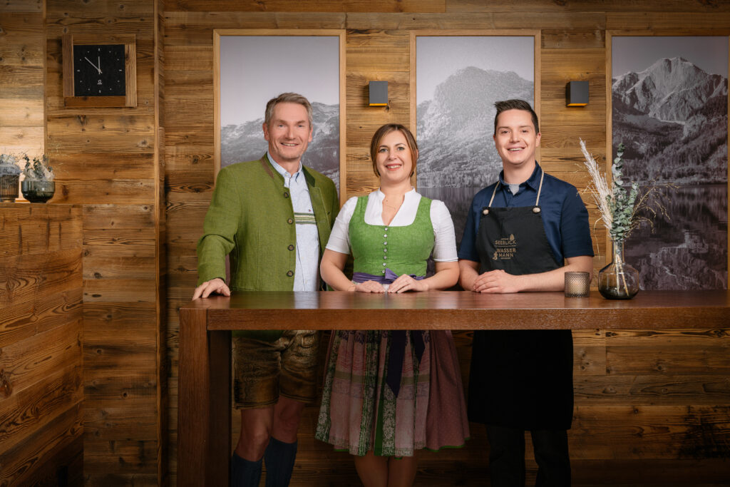 Dir. Franz Kromoser, Restaurantleiterin Hannah Savel, Küchenchef Johannes Ganisl